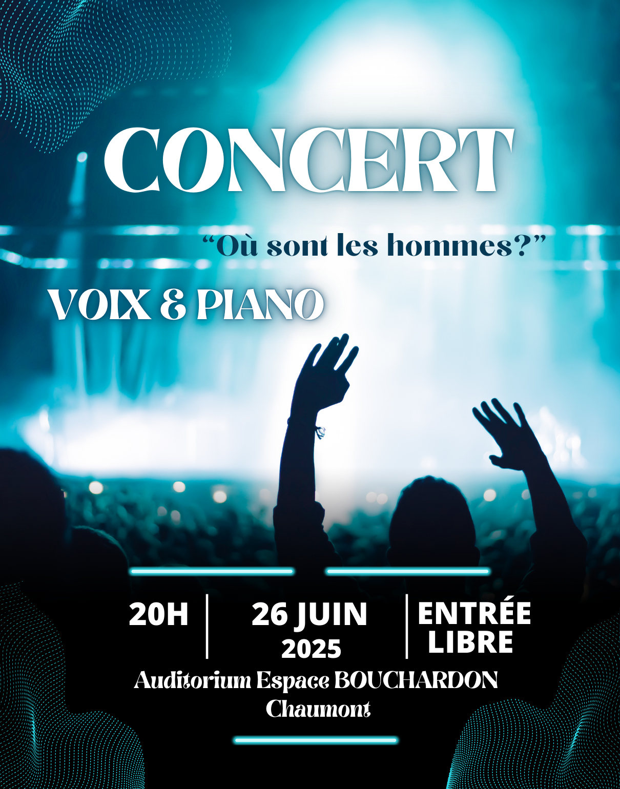 Concert "où sont les hommes?" 26 juin 2025